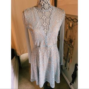 Express Long Sleeved Lace Dress